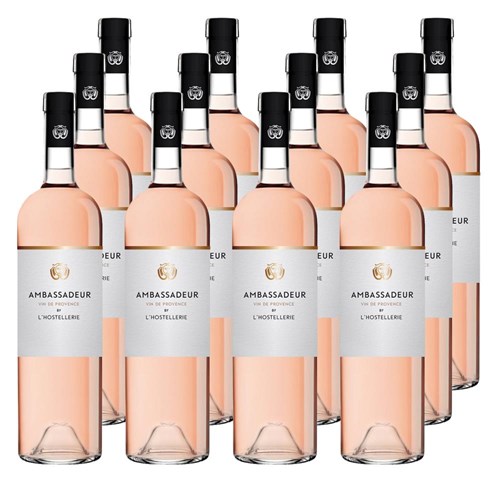 Case of 12 Ambassadeur Cotes de Provence Rose 75cl Rose Wine